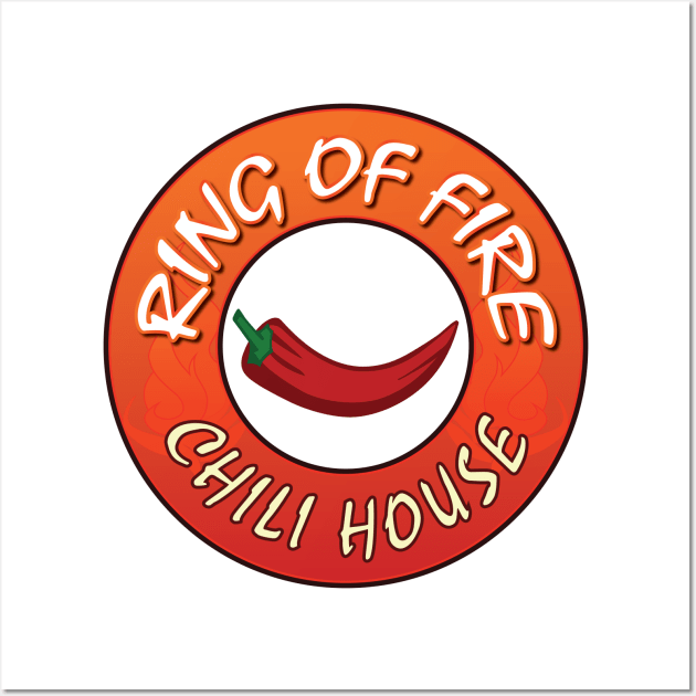 Ring of Fire Chili House GTA Wall Art by straightupdzign